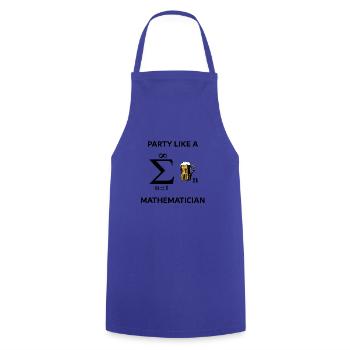 Mathe Bier Science T-Shirt Nerd Geschenk Idee - Kochschürze - Royalblau - Vorne - AI Model Male 185 dark (185cm)