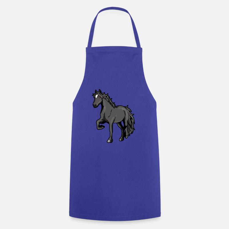 Percheron Pferd Pferde Reiten Pony Geschenk - Kochschürze - Royalblau