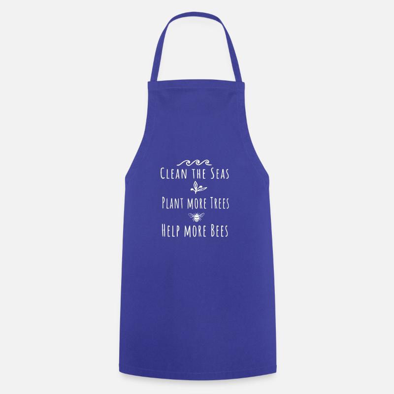 Environment Nature Environmental Protection - Cooking Apron - royal blue
