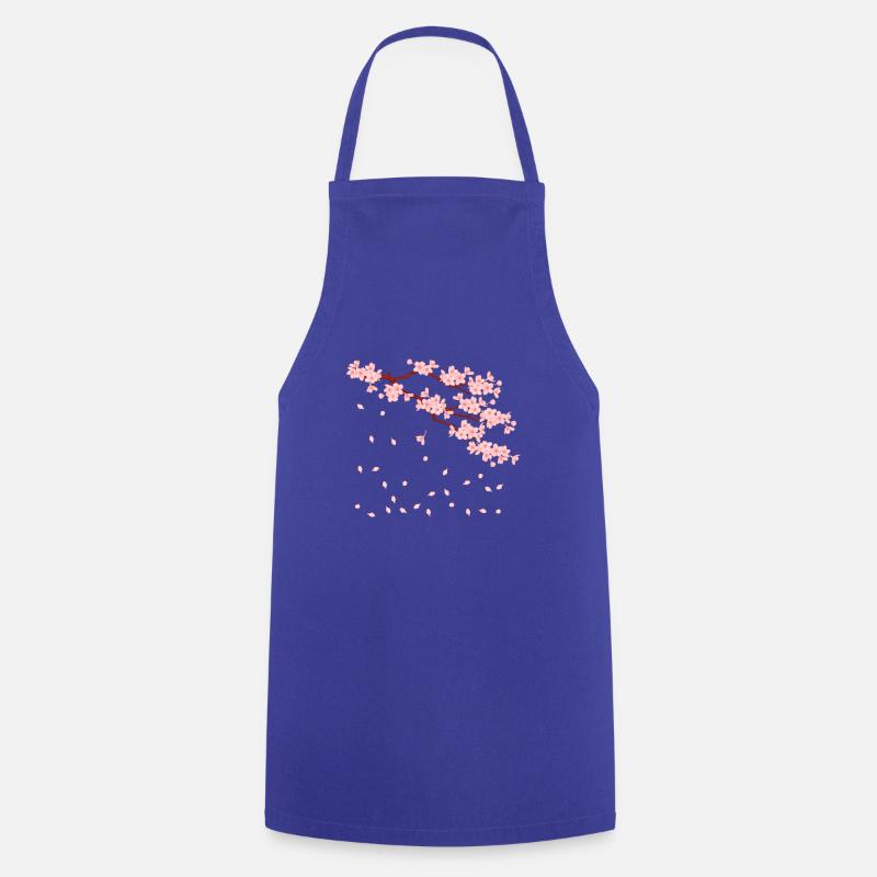 sakura - Tablier de cuisine - bleu royal