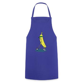 Banane golf sport banane fruits frais - Tablier de cuisine - bleu royal - Devant - AI Model Male 185 dark (185cm)
