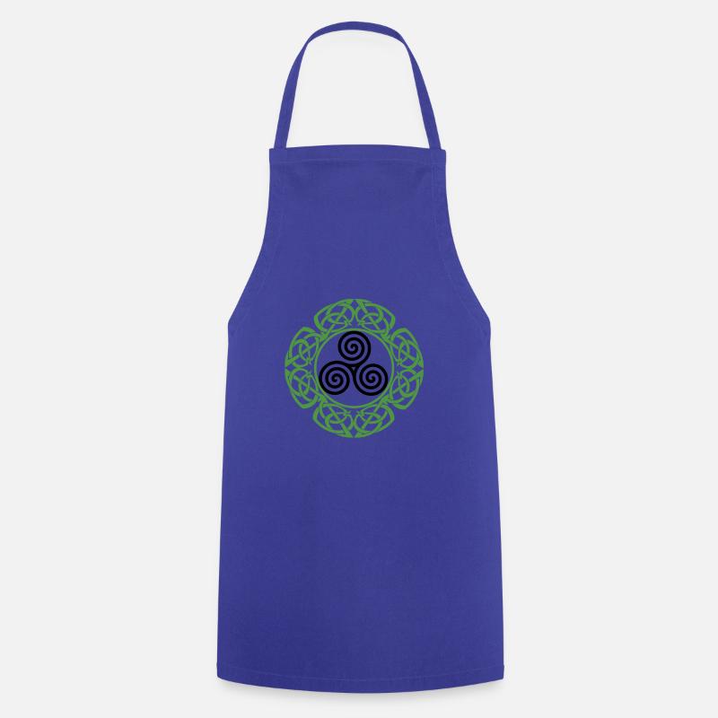 Irlande celtique Viking Celtic Knot Pattern Tree - Tablier de cuisine - bleu royal