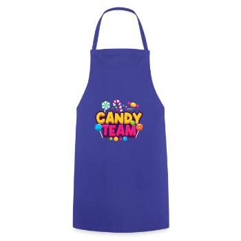 Candy Team Candy Candies - Cooking Apron - royal blue - Front - AI Model Male 185 dark (185cm)