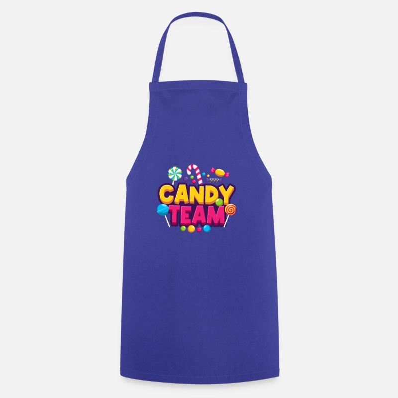 Candy Team Bonbons - Tablier de cuisine - bleu royal