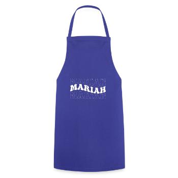 Drôle Mariah Groovy 4 Hommes Femmes Cool Mariah Cravate - Tablier de cuisine - bleu royal - Devant - AI Model Male 185 dark (185cm)