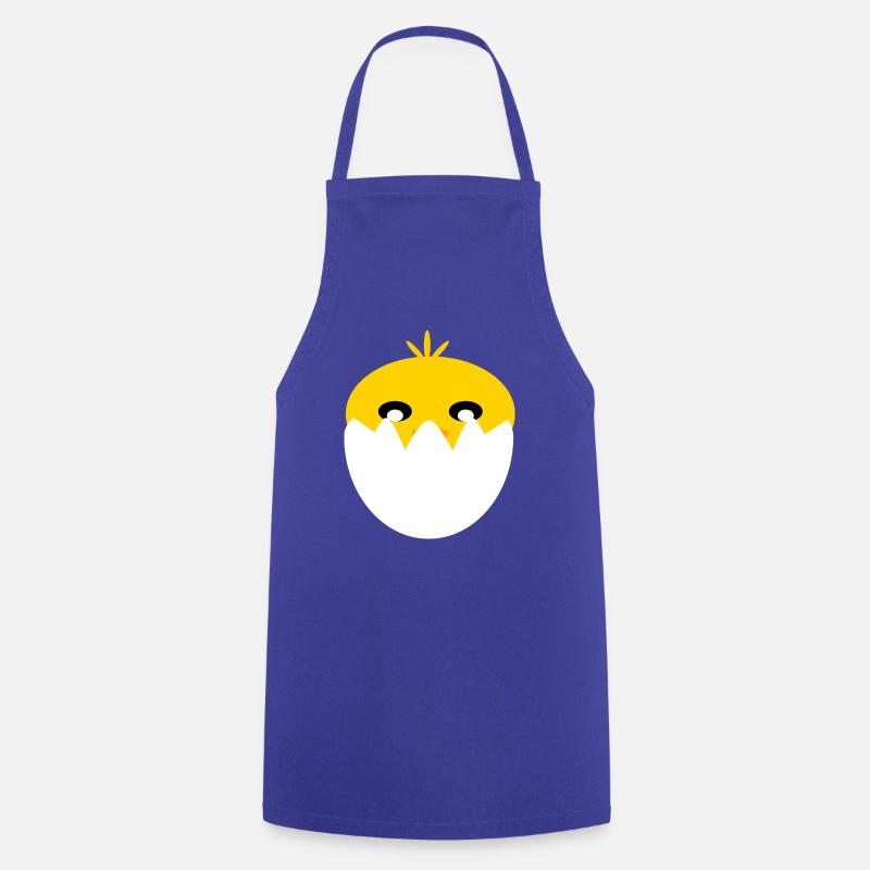 Chicks from the egg - Cooking Apron - royal blue