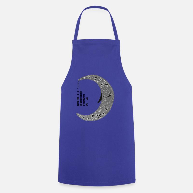 Moon | moon glitter - Cooking Apron - royal blue