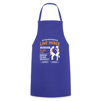 Fragen Im Line Dance Tanz Tänzer Tanzen Geschenk - Kochschürze - Royalblau - Vorne - AI Model Male 185 dark (185cm)