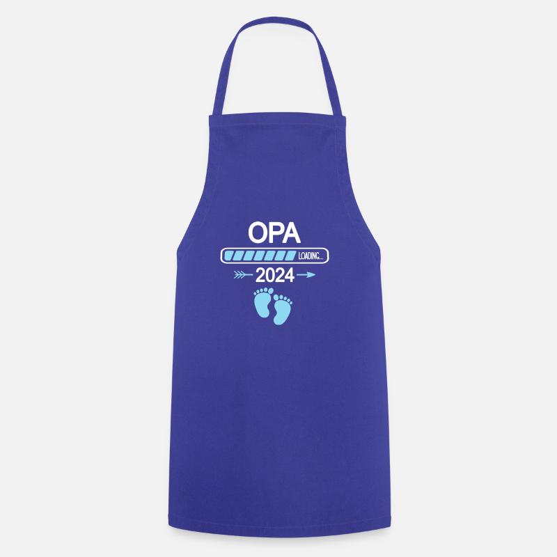 Opa Enkel Ich werde Opi Nachwuchs Opa Loading 2024 - Kochschürze - Royalblau