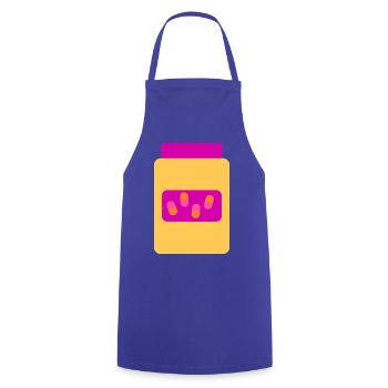 Colorpop Vitaminpillen - Kochschürze - Royalblau - Vorne - AI Model Male 185 dark (185cm)