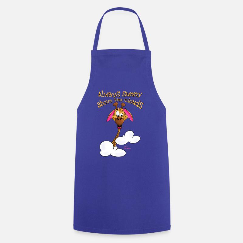 Always sunny above the clouds - Cooking Apron - royal blue