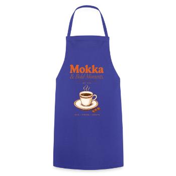Mokka Bold Moments Kaffee Shirt - Kochschürze - Royalblau - Vorne - AI Model Male 185 dark (185cm)