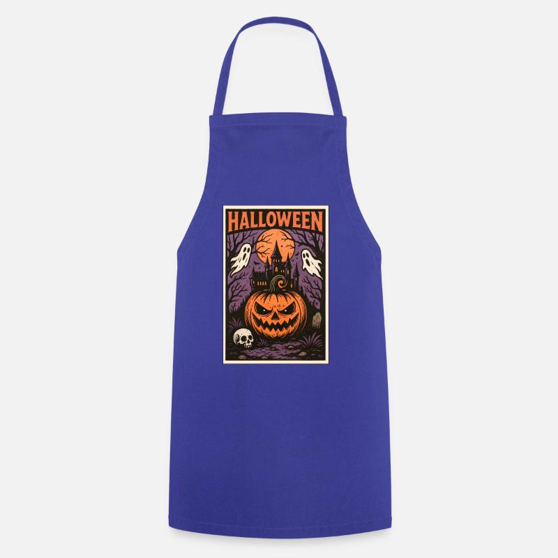 Halloween classique - Tablier de cuisine - bleu royal