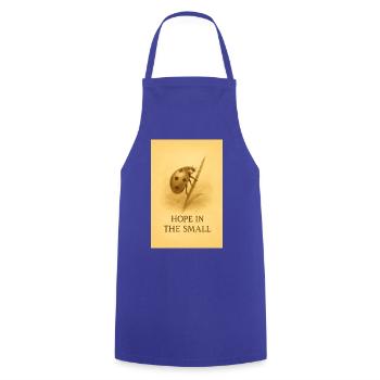 Hope in the Small - Cooking Apron - royal blue - Front - AI Model Male 185 dark (185cm)