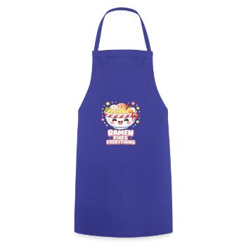 Ramen fixes everything - Kochschürze - Royalblau - Vorne - AI Model Male 185 dark (185cm)