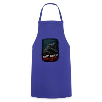 Not Born For Nets – Humpback Whale Ghost Net - Cooking Apron - royal blue - Front - AI Model Male 185 dark (185cm)