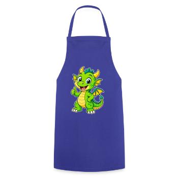 L’ami Dragon Vert - Tablier de cuisine - bleu royal - Devant - AI Model Male 185 dark (185cm)