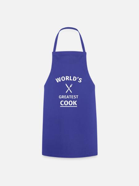 World's Greatest Cook - Cooking Apron - royal blue
