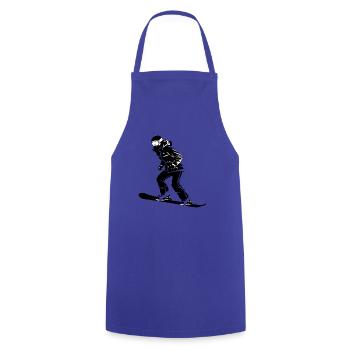Snowboard Girl - Hobby / Sport Sticker - Cooking Apron - royal blue - Front - AI Model Male 185 dark (185cm)