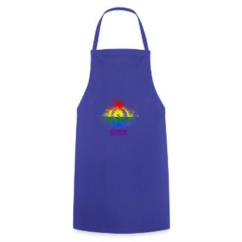 bride,braut,LGBT,regenbogen,pride,gay pride - Kochschürze - Royalblau - Vorne - AI Model Male 185 dark (185cm)