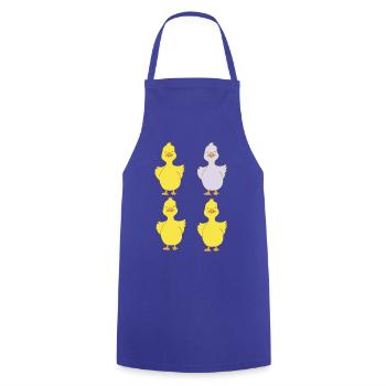 Four ducks one purple - Cooking Apron - royal blue - Front - AI Model Male 185 dark (185cm)