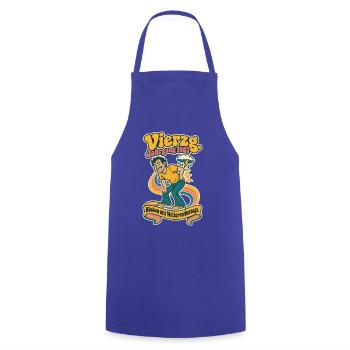 Vierzg Jahrgang 1987 Rücken - Kochschürze - Royalblau - Vorne - AI Model Male 185 dark (185cm)