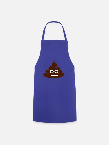 Poop - Kochschürze - Royalblau
