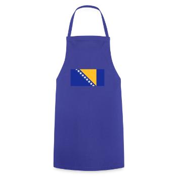 Bosnia and Herzegovina flag - Cooking Apron - royal blue - Front - AI Model Male 185 dark (185cm)