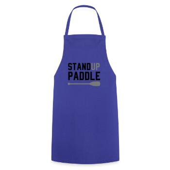 Stand up pagayer surf canot d'aviron - Tablier de cuisine - bleu royal - Devant - AI Model Male 185 dark (185cm)