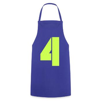 4 - Tablier de cuisine - bleu royal - Devant - AI Model Male 185 dark (185cm)