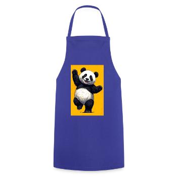 panda - Cooking Apron - royal blue - Front - AI Model Male 185 dark (185cm)