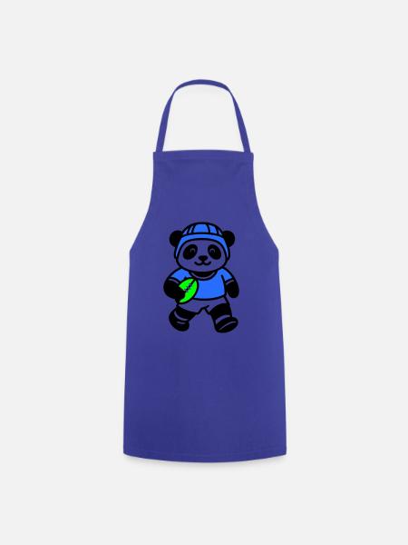 Panda rugby - Cooking Apron - royal blue