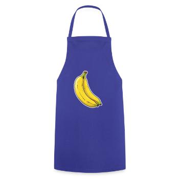 Banana duo - Cooking Apron - royal blue - Front - AI Model Male 185 dark (185cm)