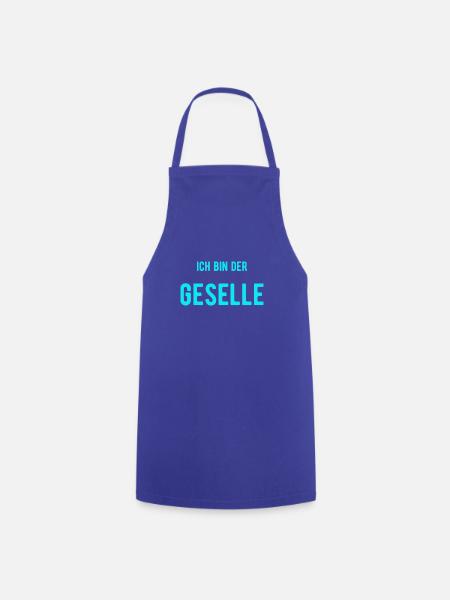 ich bin der Geselle - Kochschürze - Royalblau