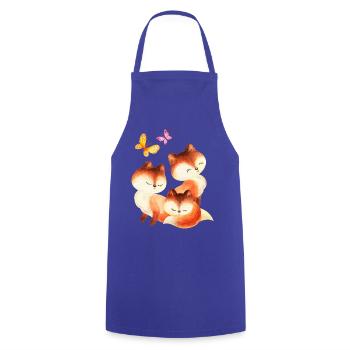 Wasserfuchs Trio - Cooking Apron - royal blue - Front - AI Model Male 185 dark (185cm)