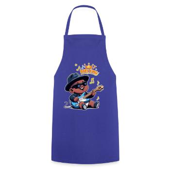 Baby King - Tablier de cuisine - bleu royal - Devant - AI Model Male 185 dark (185cm)
