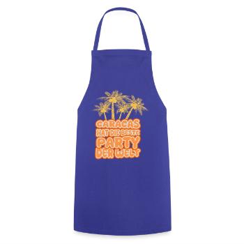 Geschenk für Caracas - Kochschürze - Royalblau - Vorne - AI Model Male 185 dark (185cm)