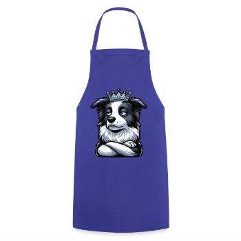 Border Collie Collie Owner Collie Lover - Cooking Apron - royal blue - Front - AI Model Male 185 dark (185cm)