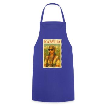Portrait of Kabylia - Cooking Apron - royal blue - Front - AI Model Male 185 dark (185cm)