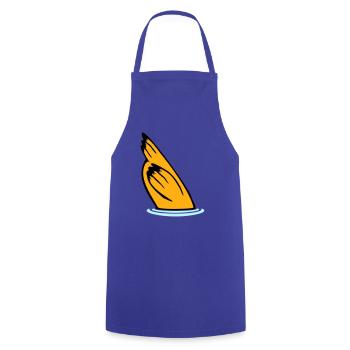 Duck head in the water, tail in the air - Cooking Apron - royal blue - Front - AI Model Male 185 dark (185cm)
