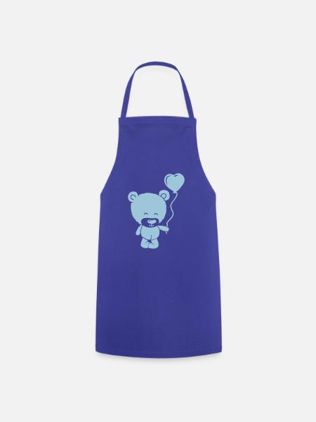 cute bear boy - Kochschürze - Royalblau