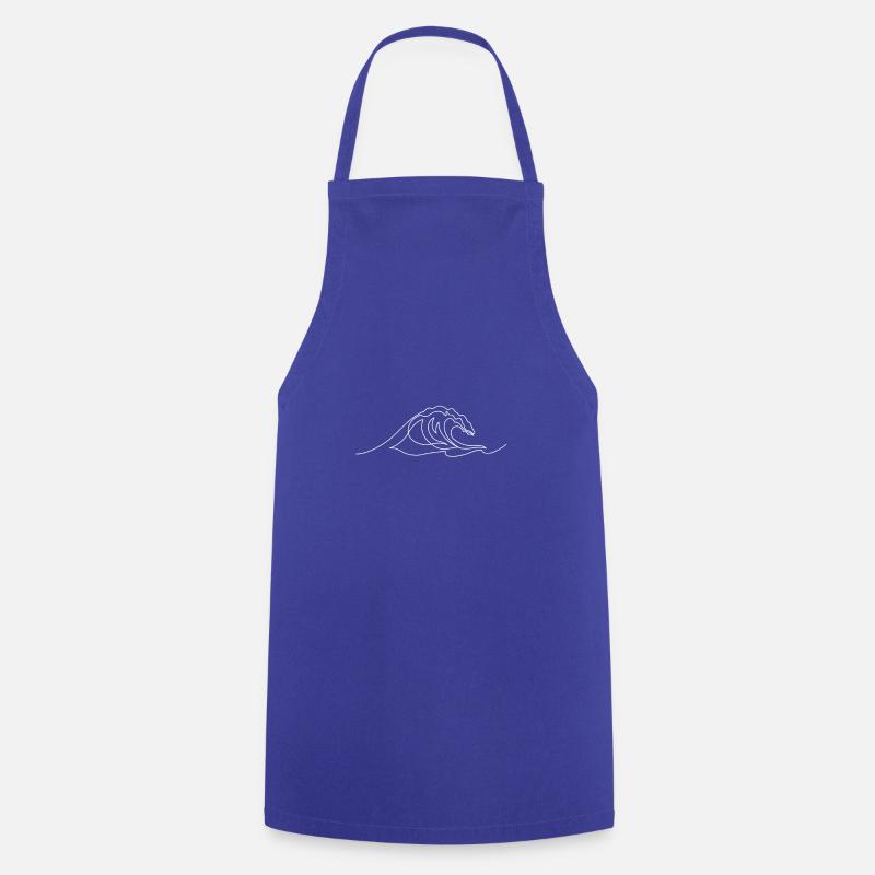 WAVE - Cooking Apron - royal blue