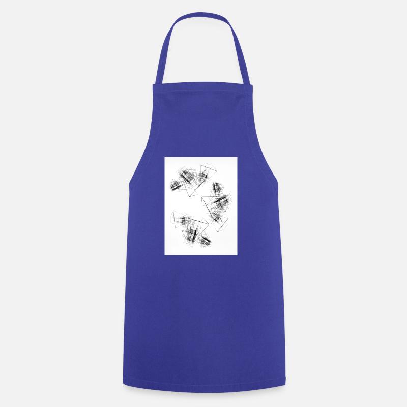 Abstract cubes - Cooking Apron - royal blue