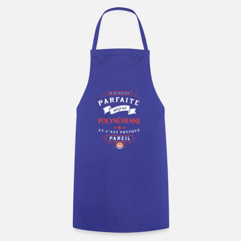 Polynesienne Parfaite - Tablier de cuisine - bleu royal