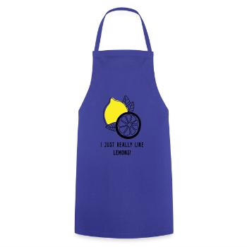 Ironic Quote Limonade au jus de citron d'été - Tablier de cuisine - bleu royal - Devant - AI Model Male 185 dark (185cm)