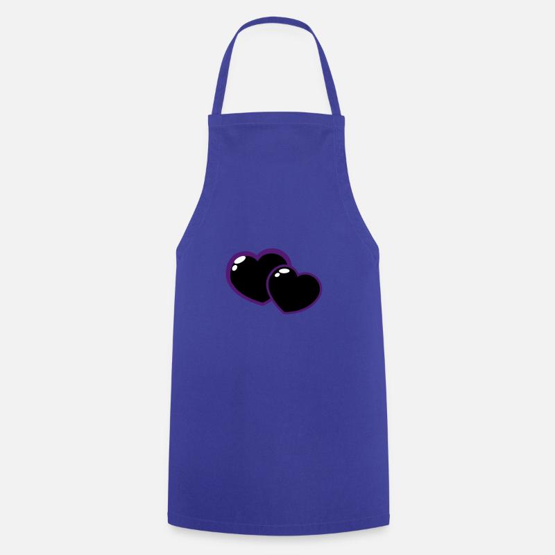 Heart - Cooking Apron - royal blue