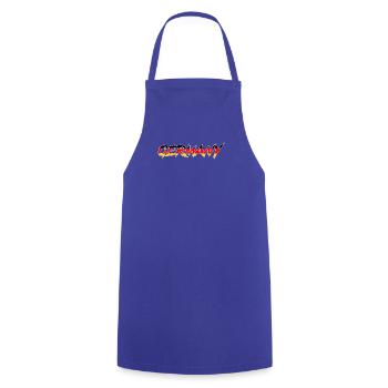 Allemagne - Tablier de cuisine - bleu royal - Devant - AI Model Male 185 dark (185cm)