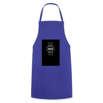 2024 Christmas Last Christmas New Year's Eve Party - Cooking Apron - royal blue - Front - AI Model Male 185 dark (185cm)