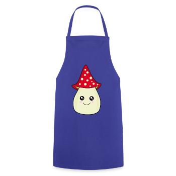 Kawaii Pilz Kawaii Chibi Kawaii Manga - Kochschürze - Royalblau - Vorne - AI Model Male 185 dark (185cm)