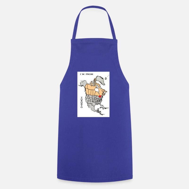 i ́m from Toronto slogan - Cooking Apron - royal blue